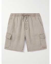 Vilebrequin - Shorts cargo a gamba dritta in lino con coulisse Baie - Lyst