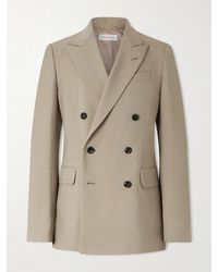 Dries Van Noten - Double-Breasted Wool And Mohair-Blend Twill Blazer - Lyst