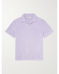 Altea - Cotton-terry Polo Shirt - Lyst
