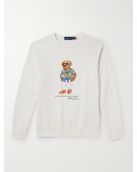 Polo Ralph Lauren - Sweatshirt aus Jersey aus einer Baumwollmischung mit Print - Lyst
