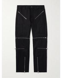 Rick Owens - Bonotto Headon Straight-Leg Convertible Zip-Embellished Cotton-Blend Canvas Trousers - Lyst