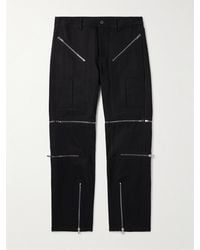 Rick Owens - Bonotto Headon Straight-Leg Convertible Zip-Embellished Cotton-Blend Canvas Trousers - Lyst