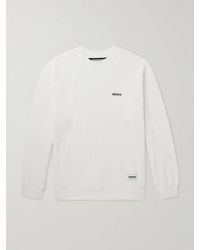 Neighborhood - Logo-Embroidered Appliquéd Waffle-Knit Cotton T-Shirt - Lyst