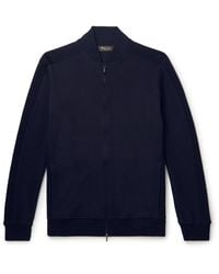 Loro Piana - Whitney Cotton, Silk And Cashmere-Blend Zip-Up Sweatshirt - Lyst