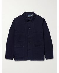 Blue Blue Japan - Jacke aus Baumwolle in Sashiko-Optik und Indigo-Färbung - Lyst