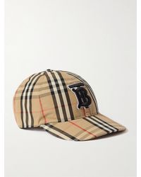 Burberry - Tb Monogram Vintage Check Baseball Cap - Lyst
