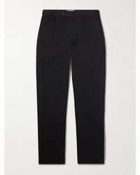 MR P. - Mike Straight-Leg Organic Cotton And Linen-Blend Twill Trousers - Lyst