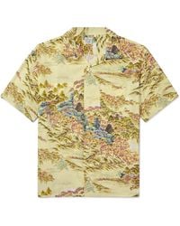 Orslow - Convertible-collar Printed Woven Shirt - Lyst