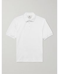 Brunello Cucinelli - Slim-Fit Cotton-Piqué Polo Shirt - Lyst