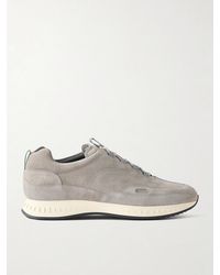 John Lobb - Laced Stream Suede Sneakers - Lyst