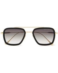 Dita Eyewear - Aviator-Style-Tone And Acetate Sunglasses - Lyst
