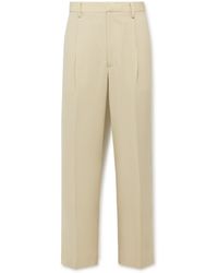 AURALEE - Pleated Straight-leg Wool Suit Trousers - Lyst