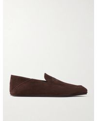 John Lobb - Kingston Ii Collapsible-Heel Suede Loafers - Lyst