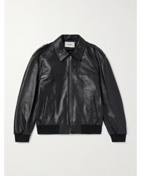 FRAME - Full-grain Leather Bomber Jacket - Lyst