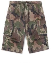 424 - Straight-Leg Camouflage-Print Cotton-Ripstop Drawstring Cargo Shorts - Lyst