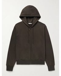 The Row - Roki Kapuzenjacke aus Jersey aus einer Baumwoll-Kaschmirmischung mit Reißverschluss - Lyst