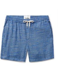 Corridor NYC - Surf Straight-leg Striped Cotton-blend Jacquard Drawstring Shorts - Lyst