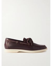 Loro Piana - Bootsschuhe aus Leder - Lyst