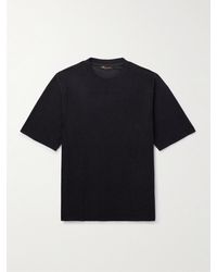 Loro Piana - Quarna Oversized-T-Shirt aus Strick aus einer Mischung aus Seide - Lyst