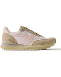Visvim - Fkt Runner Suede-Trimmed Canvas Sneakers - Lyst