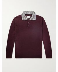 Maison Margiela - Wool Polo Shirt - Lyst