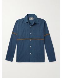 Kartik Research - Rabari Embroidered Pinstriped Cotton Shirt - Lyst