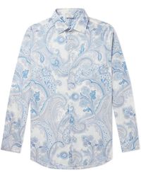Etro - Slim-fit Paisley-print Cotton-poplin Shirt - Lyst