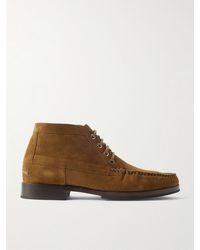 Manolo Blahnik - Crosta Rhinebeck Suede Lace-Up Boots - Lyst
