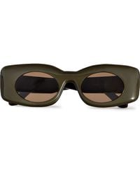 Loewe Paula's Ibiza Square-frame Acetate Sunglasses - Green