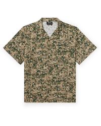 A.P.C. - Lloyd Convertible-collar Printed Cotton Shirt - Lyst