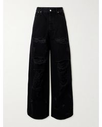 Vetements - Destroyed Flared Distressed Jeans - Lyst