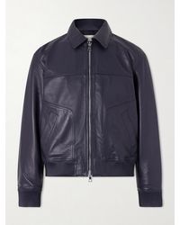 Officine Generale - Cassio Leather Jacket - Lyst