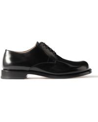 Loewe - Terra Glossed-leather Derby Shoes - Lyst