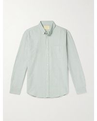 Portuguese Flannel - Belavista Hemd aus gestreiftem Baumwoll-Oxford mit Button-Down-Kragen - Lyst