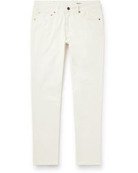 Boglioli - Slim-fit Straight-leg Cotton-blend Twill Trousers - Lyst