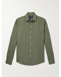 Drake's - Linen Shirt - Lyst