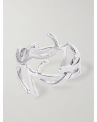 Saint Laurent - Cassandre Silver-tone Ring - Lyst