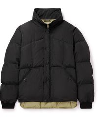 Tom Ford - Quilted Padded Leather-trimmed Shell Down Jacket - Lyst