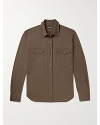 Tom Ford - Camicia in misto seta e cotone - Lyst