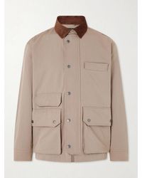 FRIZMWORKS - Royal Hunting Corduroy-trimmed Cotton-blend Jacket - Lyst