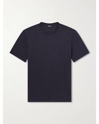ZEGNA - Cotton-jersey T-shirt - Lyst