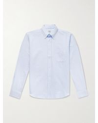 Hartford - Pitt Button-Down Collar Striped Cotton Shirt - Lyst