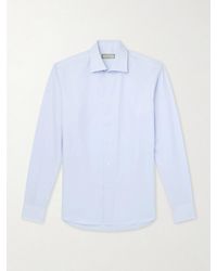 Canali - Herringbone Cotton Shirt - Lyst