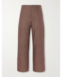 Kartik Research - Straight-leg Striped Linen Trousers - Lyst