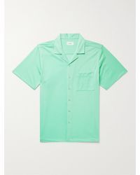 Onia Camp-collar Mesh Shirt - Green