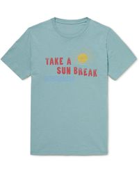 Hartford - Sun Break Printed Cotton-jersey T-shirt - Lyst