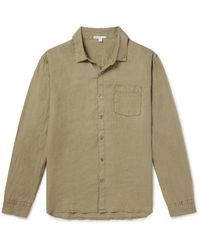 James Perse - Garment-dyed Linen Shirt - Lyst