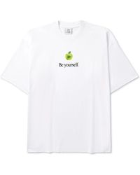 Vetements - Be Yourself Oversized Printed Cotton-jersey T-shirt - Lyst