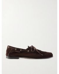 Tom Ford - Theo Suede Boat Shoes - Lyst