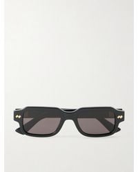 Bottega Veneta - Intrecciato Square-frame Recycled-acetate Sunglasses - Lyst